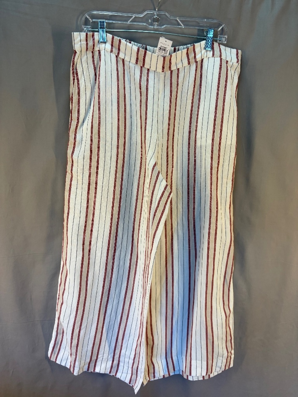 Ann Taylor Linen Blend Wide Leg Pull-on Pants (NWT)